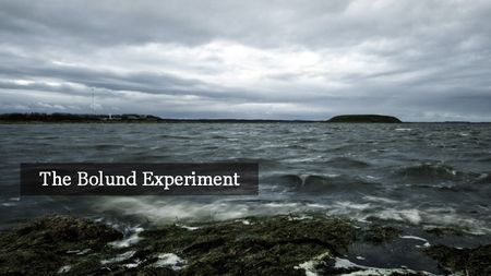 The Bolund Experiment - a photo showing water 